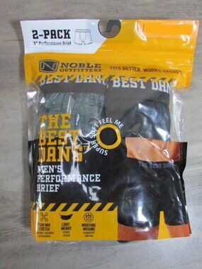 Noble Outfitters Men's The Best Dang 5" Performance Boxer Briefs 2 PK